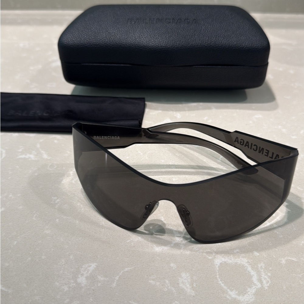 Balenciaga Sleek Black Sunglasses
